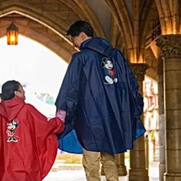 Tokyo Disneyland Resort Mickey Mouse Poncho Rain Jacket Navy Disney raincoat - Picture 2 of 11